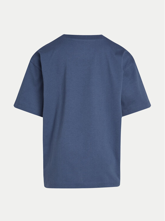 Calvin Klein Jeans Calvin Klein Jeans Majica Bold Graphic IB0IB02448 Modra Relaxed Fit