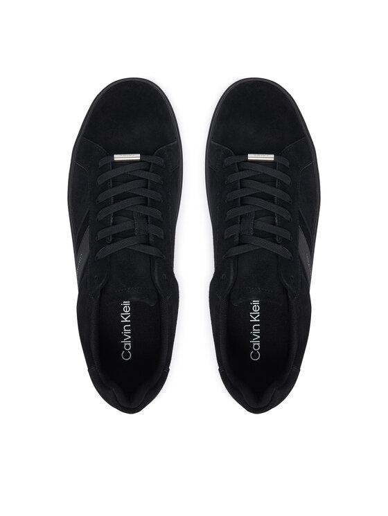 Calvin Klein Laisvalaikio batai Calvin Klein Classic Cups Laceup Tape Su HM0HM02200 Juoda