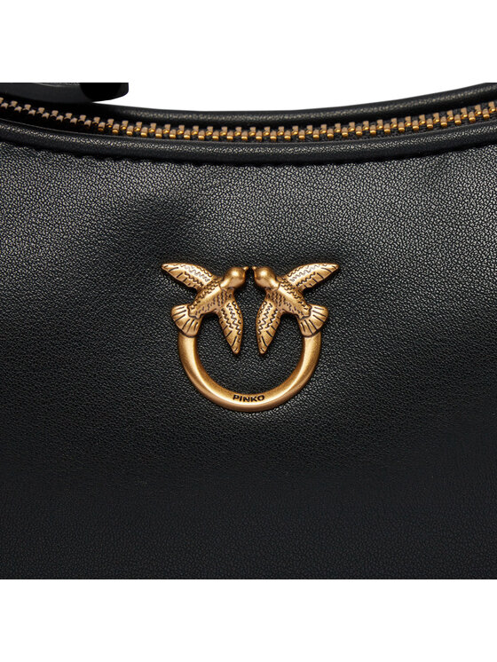 PINKO Ročna torba Pinko Half Moon Mini Fl . PE 24 PLTT 102790 A0F1 Črna