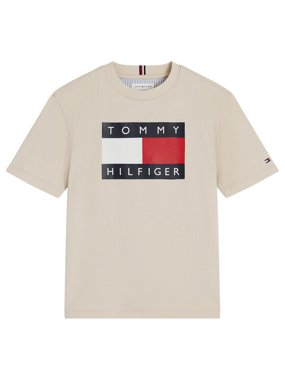 Tommy Hilfiger Tommy Hilfiger Camiseta Heritage KB0KB10340 Beis Regular Fit