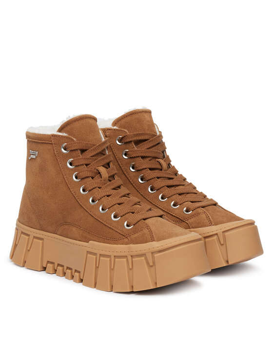 Tommy Jeans Μποτίνια Tommy Jeans Tjw Platform Sneaker Mc Wl EN0EN03134 Καφέ