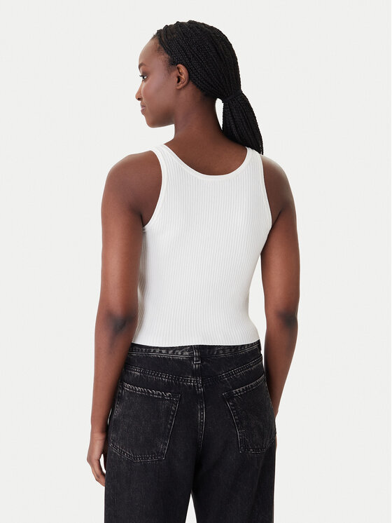 Karl Lagerfeld Jeans Karl Lagerfeld Jeans Τοπ B1W18024 Κρεμ Slim Fit