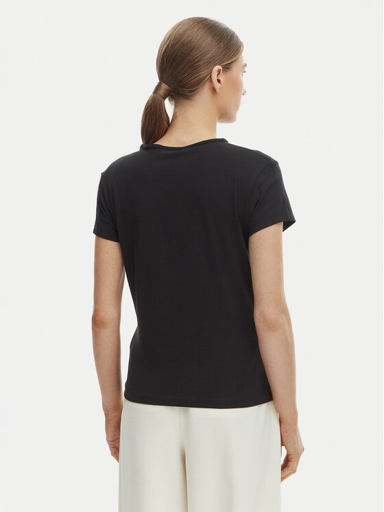 Tommy Hilfiger Tommy Hilfiger Camiseta WW0WW48710 Negro Slim Fit