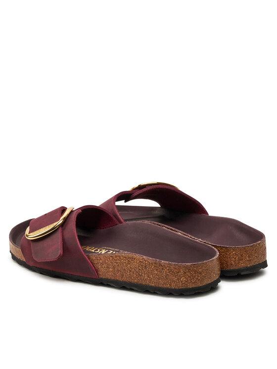 Birkenstock Παντόφλες Birkenstock Madrid Big Buckle Leoi 1028031 Μπορντό