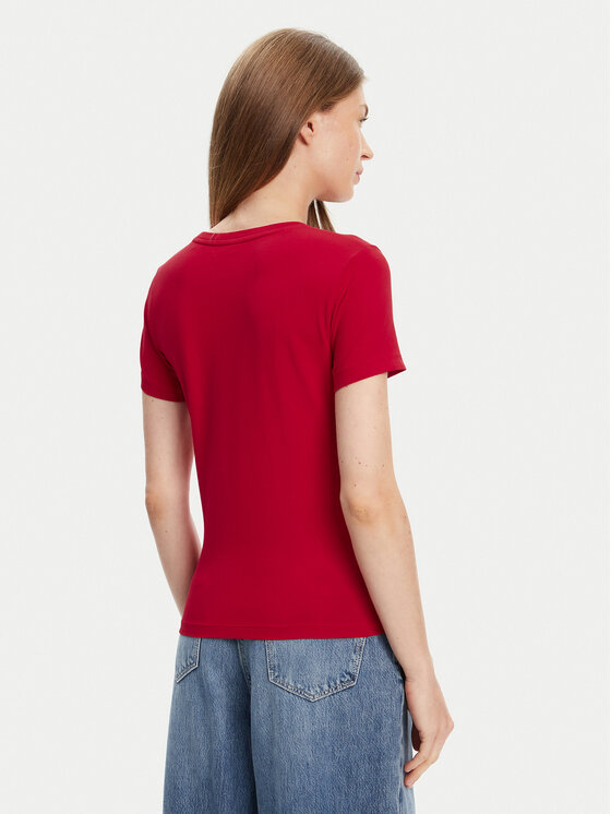 Guess Jeans Guess Jeans Футболка W4YI01 J1314 Червоний Slim Fit
