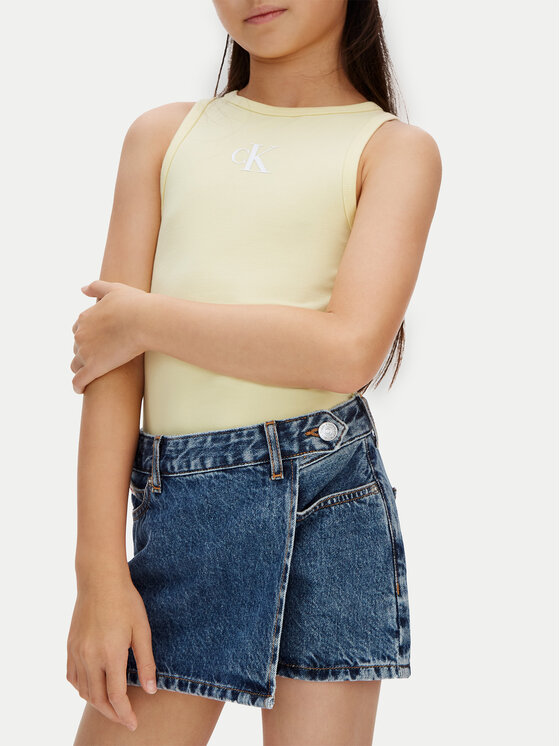Calvin Klein Jeans Calvin Klein Jeans Top LVCKSJB10G Amarillo Slim Fit