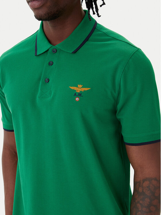 Aeronautica Militare Aeronautica Militare Polo 261PO1308UP00082 Verde Regular Fit