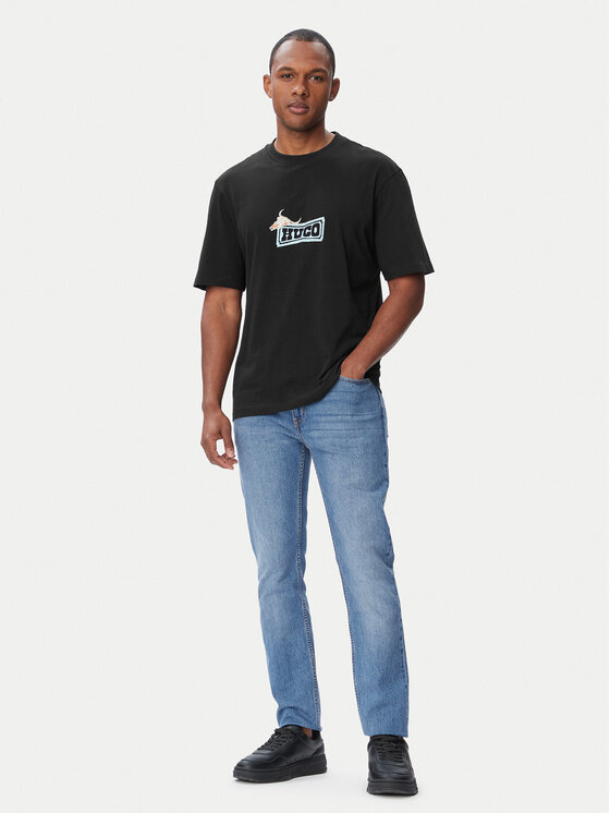 HUGO HUGO Camiseta Nadero 50566032 Negro Regular Fit