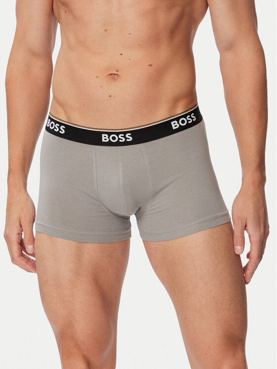 BOSS BOSS Conjunto de calzoncillos boxer Trunk 3P Power Desig 50554443 Gris