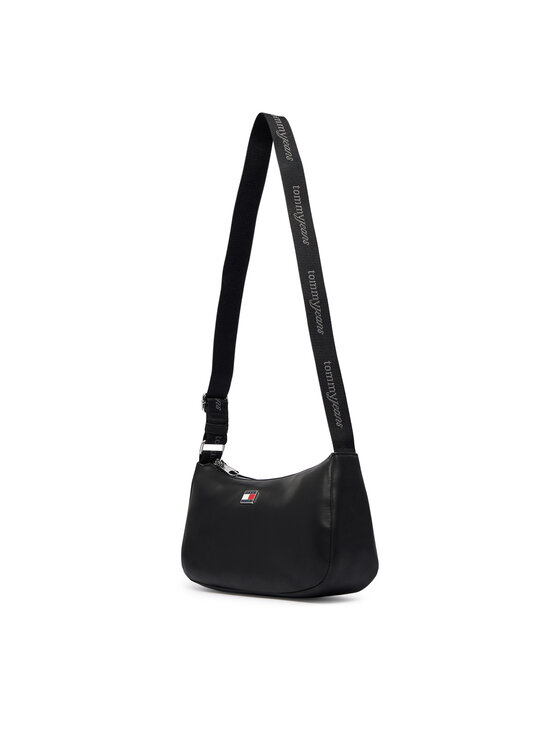 Tommy Jeans Ročna torba Tommy Jeans Tjw Daily Elevated Shoulder Bag AW0AW19041 Črna