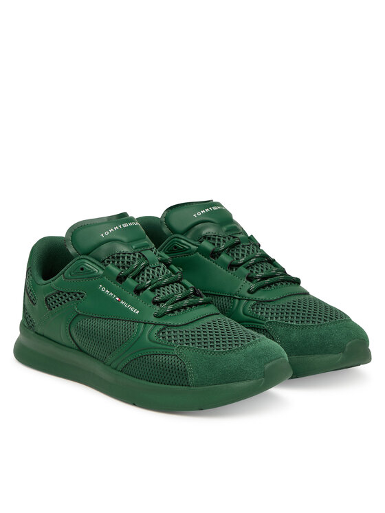 Tommy Hilfiger Zapatillas Tommy Hilfiger Lightweight Runner Monocolor FM0FM05928 Verde