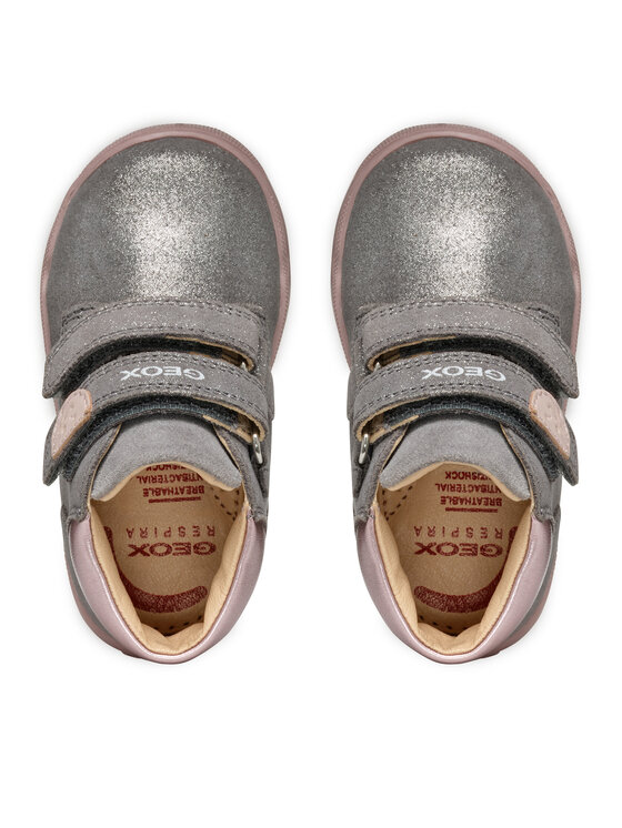 Geox Sneakersy Geox B Macchia Girl B164PC 07722 C1FK8 Sivá