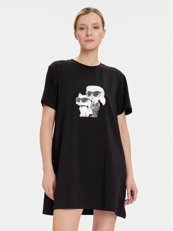 KARL LAGERFELD KARL LAGERFELD Camisón A3W45007 Negro Regular Fit