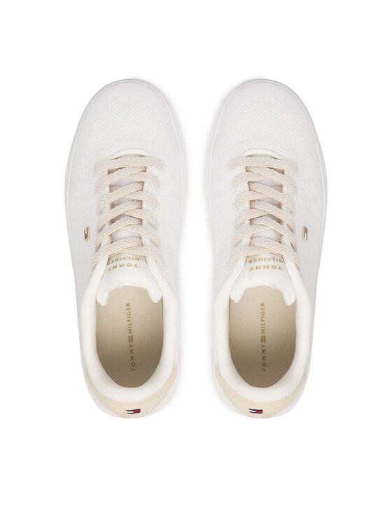 Tommy Hilfiger Sneakers Tommy Hilfiger Knit Cupsole FW0FW09289 Alb