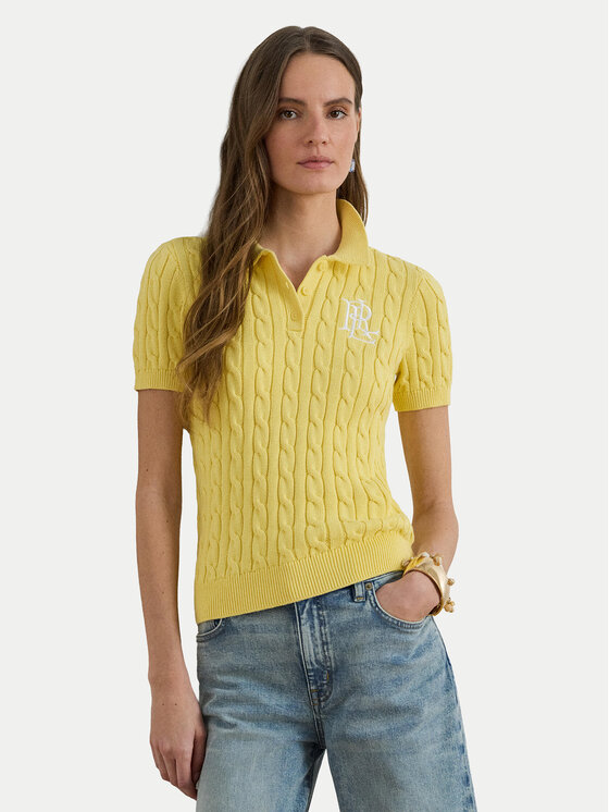 LAUREN RALPH LAUREN LAUREN RALPH LAUREN Поло 200932224017 Світло-жовтий Slim Fit