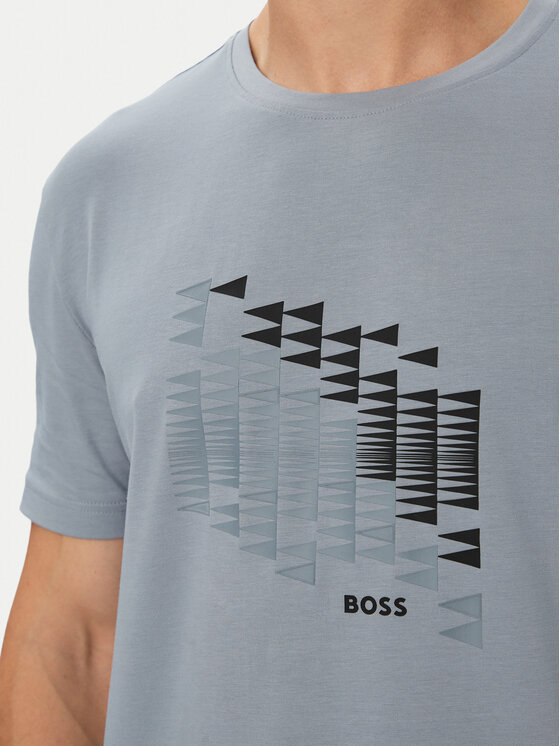 BOSS BOSS Camiseta Network Flag 50566853 Gris Regular Fit