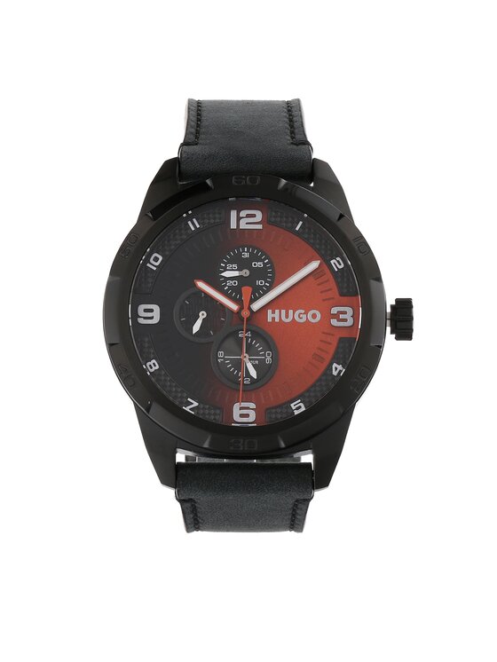 HUGO Годинник HUGO Grip 1530275 Чорний