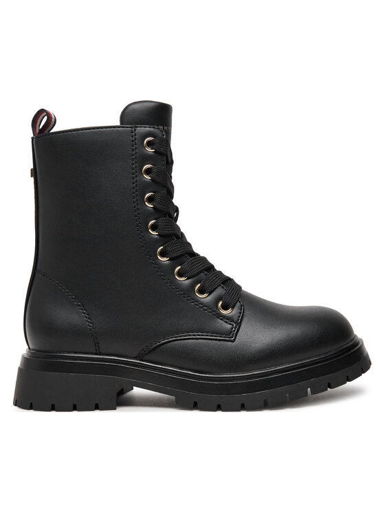 Tommy Hilfiger Trappers Tommy Hilfiger Lace-Up Bootie T3A5-33569-1351 M Negru