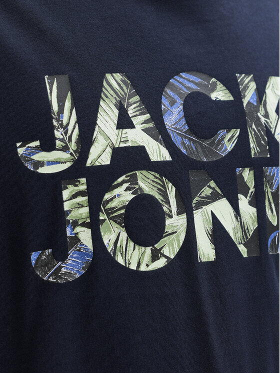 Jack & Jones Jack & Jones Camiseta Ejeff Logo 12288536 Azul marino Regular Fit