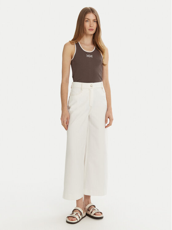 Max Mara Leisure Max Mara Leisure Топ Sax 2516941027 Коричневий Slim Fit