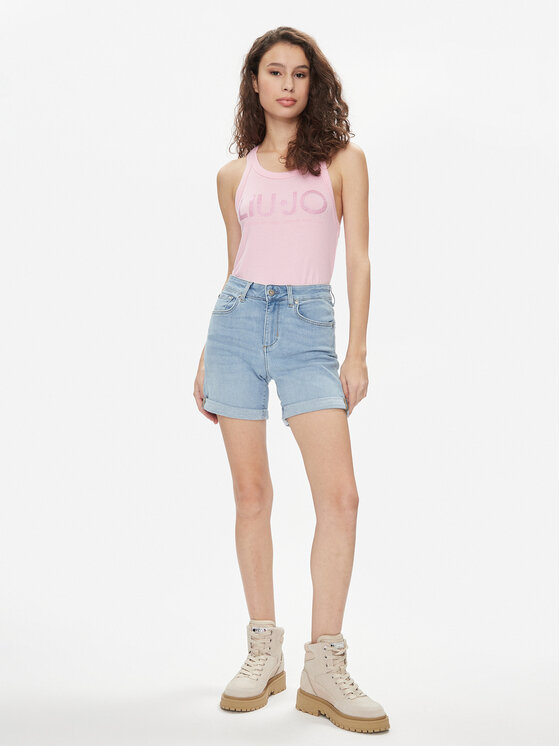 Liu Jo Liu Jo Top MA4327 J4695 Ružičasta Slim Fit