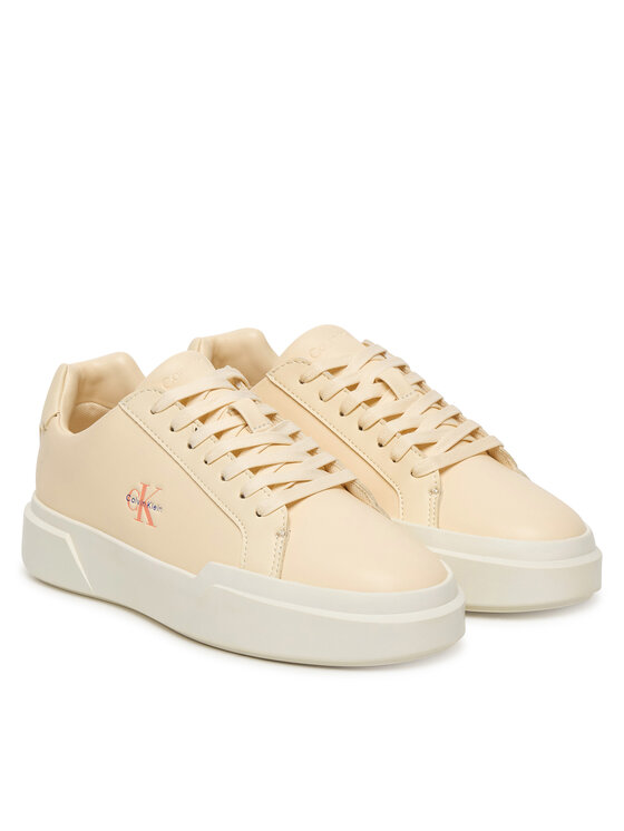 Calvin Klein Sneakers Calvin Klein Chunky Cupsole Laceup Lth Ml YW0YW01947 Crema