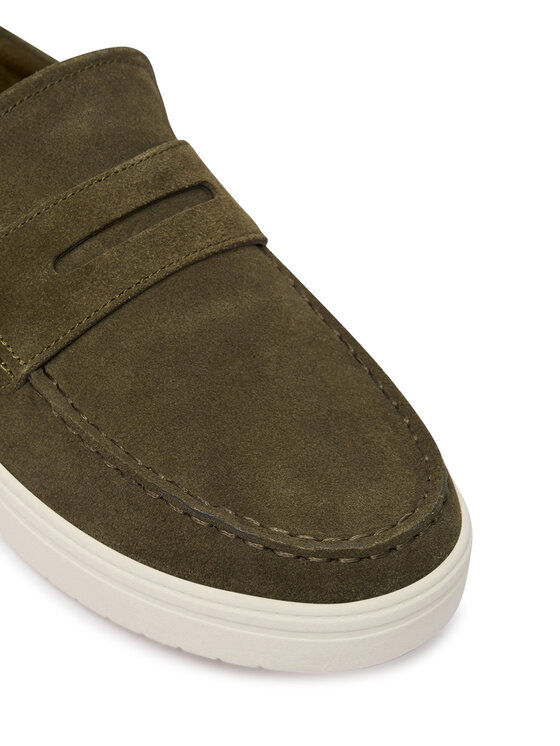 Tommy Hilfiger Pantofi Tommy Hilfiger Modern Light Hybrid Suede LoaferFM0FM05786 Verde