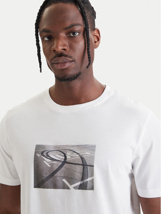 HUGO HUGO Футболка Dostino 50557674 Білий Regular Fit