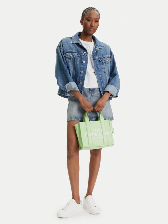 Geantă Marc Jacobs The Leather Small Tote Bag H009L01SP21 Verde