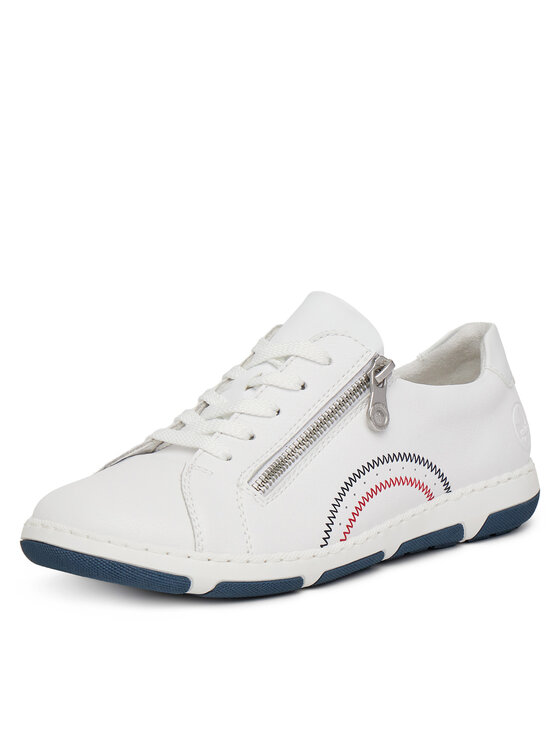 Rieker Sneakersy Rieker 42424-80 Biały