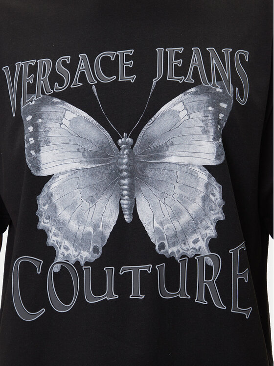 Versace Jeans Couture Versace Jeans Couture Camiseta 79GAHP06 CJ01P Negro Regular Fit