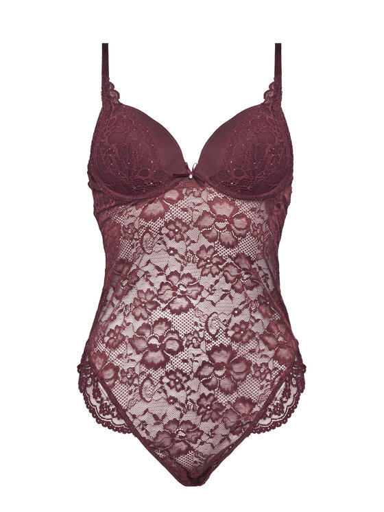 Hunkemöller Hunkemöller Body Isadora 302441 Guinda/burdeos
