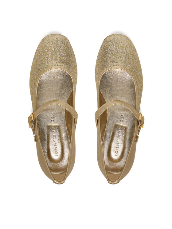 Tommy Hilfiger Balerinke Tommy Hilfiger Ballerina T4A3-33930-0572 S Zlatna