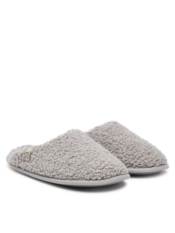 Tommy Hilfiger Bačkory Tommy Hilfiger Th House Shoes FW0FW09618 Šedá