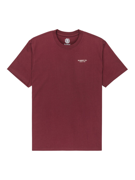 Element Element Camiseta Element Co ELYZT00603 Guinda/burdeos Regular Fit