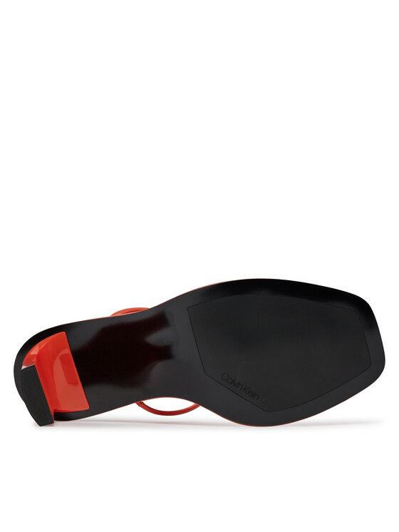 Calvin Klein Şlapi Calvin Klein Padded Curved Stil Slide 70 HW0HW01992 Roșu