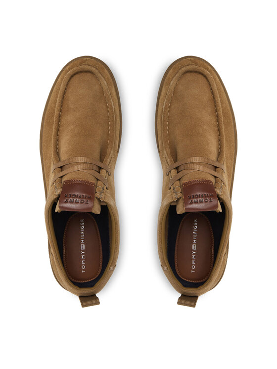 Tommy Hilfiger Scarpe basse Tommy Hilfiger Modern Light Suede Moc Toe Shoe FM0FM05501 Marrone