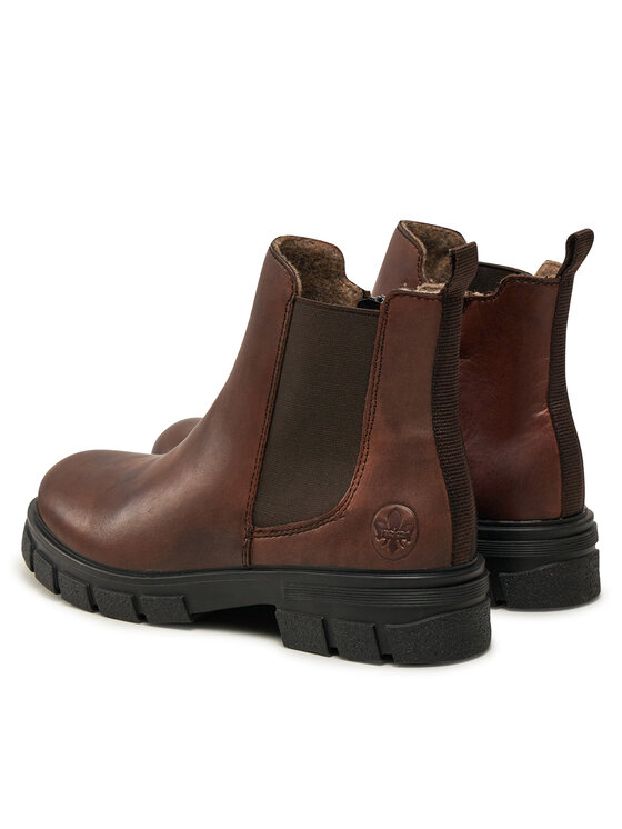 Rieker Polokozačky Rieker Z9150-25 Hnědá