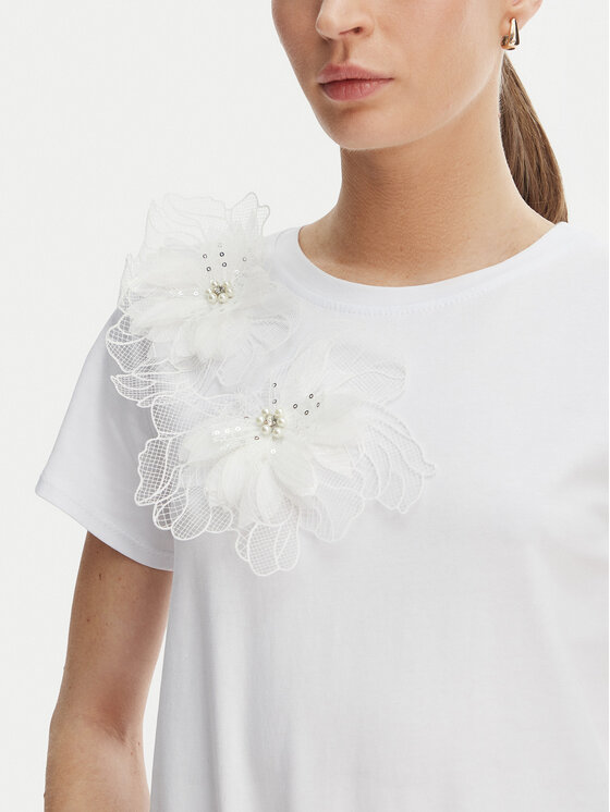 Rinascimento Rinascimento Camiseta CFC0128080003 Blanco Regular Fit
