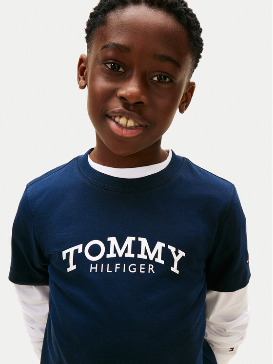 Tommy Hilfiger Tommy Hilfiger Camiseta Monotype Print KB0KB10051 M Azul marino Regular Fit
