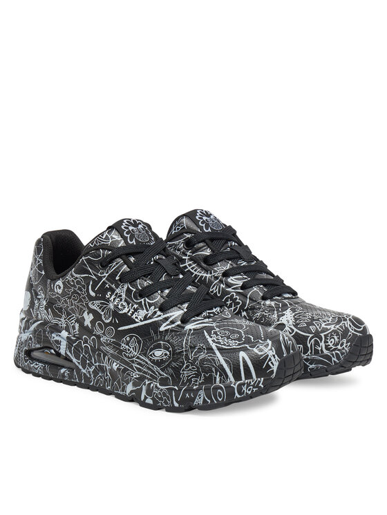 Skechers Superge Skechers Street Uno - Process Sketch 177972/BKW Črna