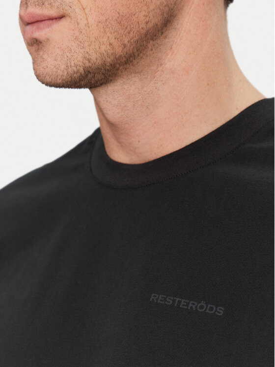 Resteröds Resteröds T-shirt Tas 20251 2030 Crna Regular Fit