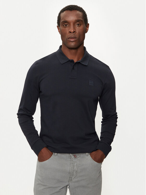 BOSS Boss Поло Passerby 50507704 Cиній Slim Fit