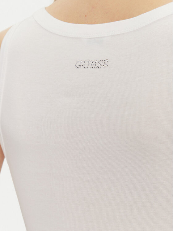 Guess Guess Топ W5GP06 KCS10 Білий Regular Fit