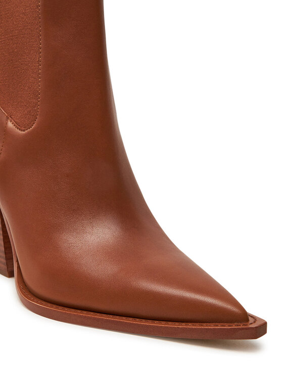 Michael Kors Stivali texani Michael Kors Leni Leather Boot 40T4LNHE5L Marrone