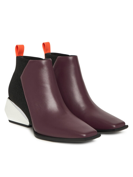 United Nude Ботильйони United Nude Ricky Mid 1095092316 Бордовий
