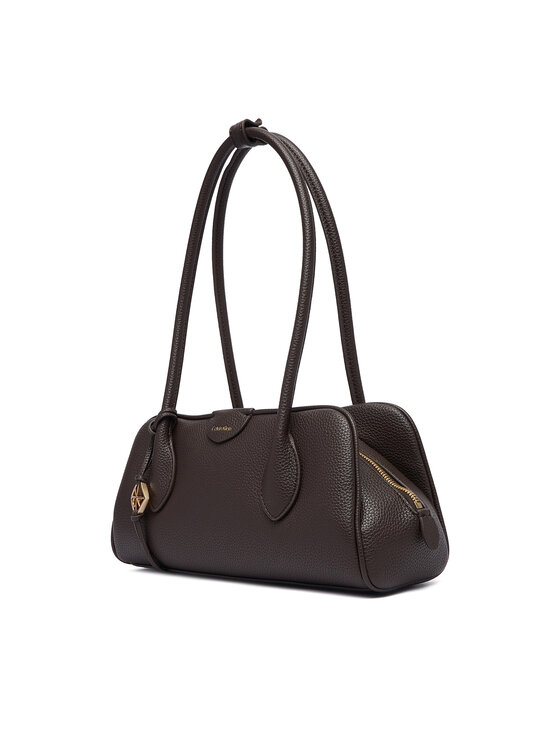Calvin Klein Kabelka Calvin Klein Emblem Trio Pebble LV04F3743G Hnědá