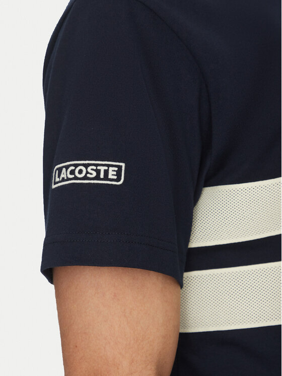 Lacoste Lacoste Majica TH9769 Mornarsko modra Regular Fit