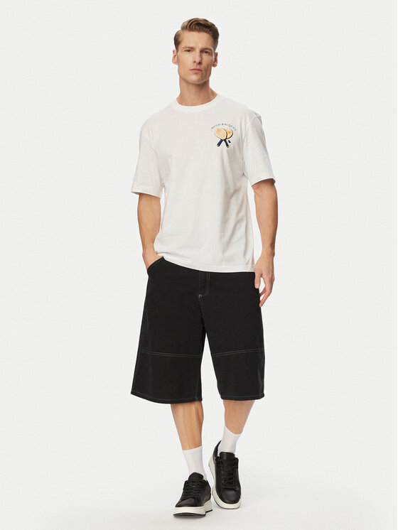 HUGO HUGO Футболка Nulaxo 50560093 Білий Regular Fit