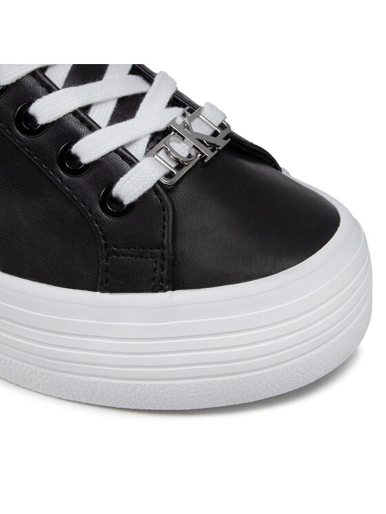Calvin Klein Jeans Tenisice Calvin Klein Jeans Vulcanized Flatform Lace Up Lth YW0YW00164 Crna